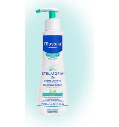 mustela stelatopia cleansing cream şampuan 500 ml